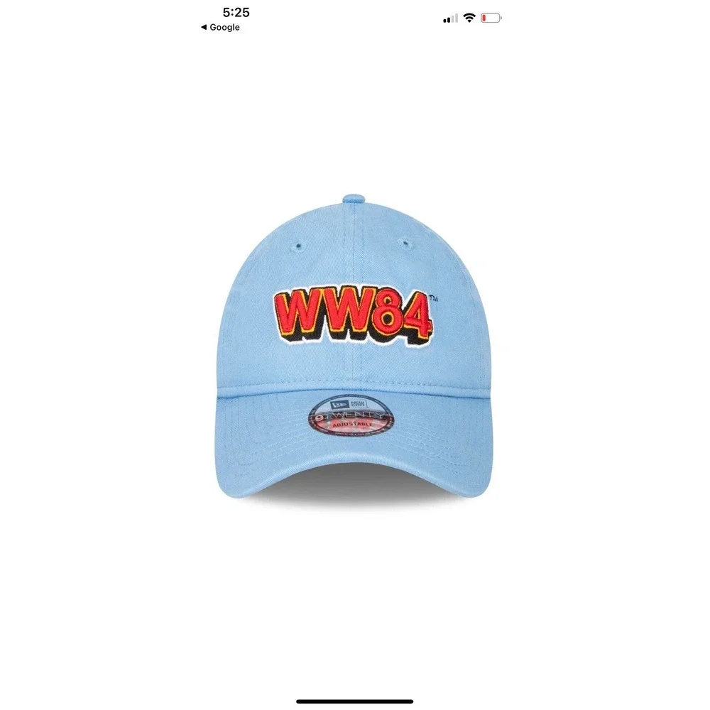 New Era Wonder Woman‎ 1984 Women's 9TWENTY Adjustable Hat Cap  One Size Blue New